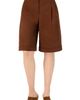 IVONNE IVONNE Tailored Bermuda Shorts with Pockets - 1