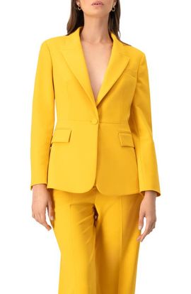 IVONNE IVONNE Tailored Blazer with Flap Pockets