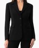 IVONNE IVONNE Tailored Two-Button Black Power Blazer  - 1