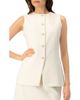 IVONNE IVONNE Tailored Vest with Front Buttons - 1