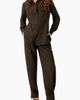 IVONNE IVONNE Tapered Cuff Utility Relaxed Pants with High-Waist and Ankle Straps - 4