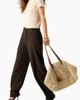 IVONNE IVONNE Tapered Cuff Utility Relaxed Pants with High-Waist and Ankle Straps - 5