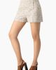 IVONNE IVONNE Textured Bouclé High-Waist Tailored Tweed Mini Shorts - 3
