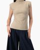 IVONNE IVONNE Textured Knit Mock-neck Top - 1