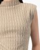 IVONNE IVONNE Textured Knit Mock-neck Top - 5