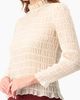 IVONNE IVONNE Textured Long Sleeve Blouse with High Neck - 5