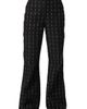 IVONNE IVONNE Textured Wide-Leg Jeans - 1