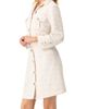 IVONNE IVONNE Tweed Belted Button Down Dress - 3