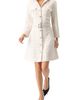 IVONNE IVONNE Tweed Belted Button Down Dress - 4
