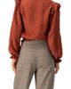 IVONNE IVONNE V-Neck Smocked Blouse with Ruffle Sleeves - 2