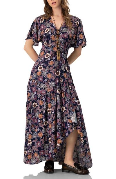 IVONNE IVONNE V-Neck Wrap Maxi Dress