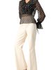 IVONNE IVONNE Wide-Leg Textured Trousers with Side Zipper - 5