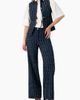 IVONNE IVONNE Wide Leg Burned-Out Jeans - 3