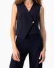 IVONNE IVONNE Wrap-Front Single-Button Vest - 1