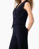 IVONNE IVONNE Wrap-Front Single-Button Vest - 4