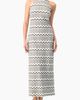 IVONNE IVONNE Zigzag Knit Halter Neck Sleeveless Midi Dress - 1
