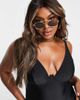 Ivory Rose Ivory Rose Curve exaggerated wire swimsuit in black - 4
