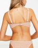 Ivory Rose Ivory Rose Fuller Bust crinkle scoop crop bikini top in light brown - 2