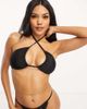 Ivory Rose Ivory Rose Fuller Bust mix & match halter triangle bikini top in black - 3