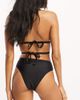 Ivory Rose Ivory Rose Fuller Bust mix & match high waist bikini bottoms in black - 3