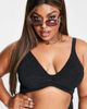 Ivory Rose Ivory Rose Plus crinkle knot front cut out swimsuit in black - 4