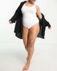 Ivory Rose Ivory Rose Plus crinkle swimsuit in white - 4