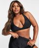 Ivory Rose Ivory Rose Plus mix & match halter bikini top in black - 2