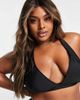Ivory Rose Ivory Rose Plus mix & match halter bikini top in black - 4
