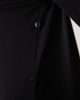 Iyal IYAL bamboo long sleeve wrap cape detail top in black - 4