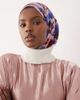 Iyal IYAL light weight headscarf in blue floral print-Multi - 1