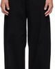 J EONGL I J EONGL I Black Heavy Cotton Cicada Trousers - 1
