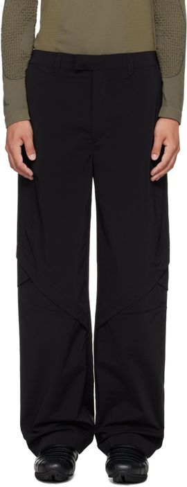 J EONGL I J EONGL I Black Softshell Slash Sweatpants