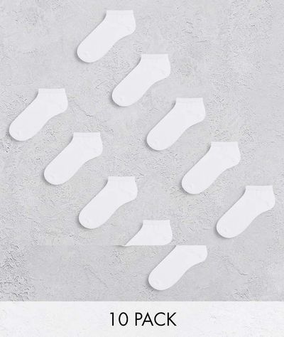 Jack & Jones Jack & Jones 10 pack socks in white