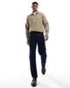Jack & Jones Jack & Jones 1/4 zip sweat with logo in sage-Neutral - 3