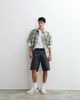 Jack & Jones Jack & Jones 2 pack cargo shorts in cream and gray-White - 2