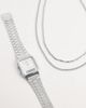 Jack & Jones Jack & Jones 2 pack chain necklaces in silver tone - 2