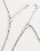 Jack & Jones Jack & Jones 2 pack chain necklaces in silver tone - 4
