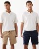 Jack & Jones Jack & Jones 2 pack linen mix shorts in beige and navy - 1