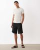 Jack & Jones Jack & Jones 2 pack linen mix shorts in black and cream - 2