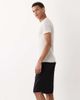 Jack & Jones Jack & Jones 2 pack linen mix shorts in black and cream - 3