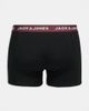 Jack & Jones Jack & Jones 3 pack boxer briefs with colored waistbands in black - 2