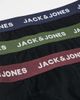 Jack & Jones Jack & Jones 3 pack boxer briefs with colored waistbands in black - 3