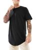 Jack & Jones Jack & Jones 3 pack longline curved hem t-shirt in white & black-Multi - 2