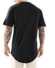 Jack & Jones Jack & Jones 3 pack longline curved hem t-shirt in white & black-Multi - 3
