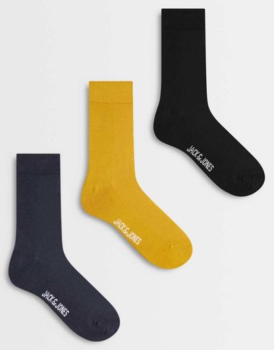 Jack & Jones Jack & Jones 3 pack of socks in multi