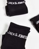 Jack & Jones Jack & Jones 5-pack logo sport socks in black - 4