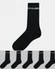 Jack & Jones Jack & Jones 5 pack logo socks in black - 1