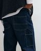 Jack & Jones Jack & Jones Alex baggy carpenter jeans in dark blue wash - 4