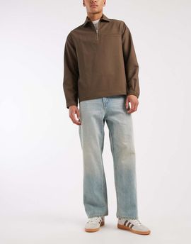 Jack & Jones Jack & Jones Alex baggy fit jeans in light vintage wash-Blue