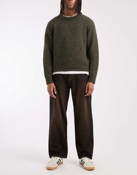 Jack & Jones Jack & Jones Alex baggy jeans with brown tint in black
